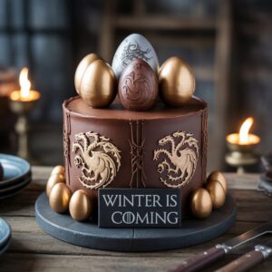 game of thrones cake β dragon eggs & βwinter is comingβ