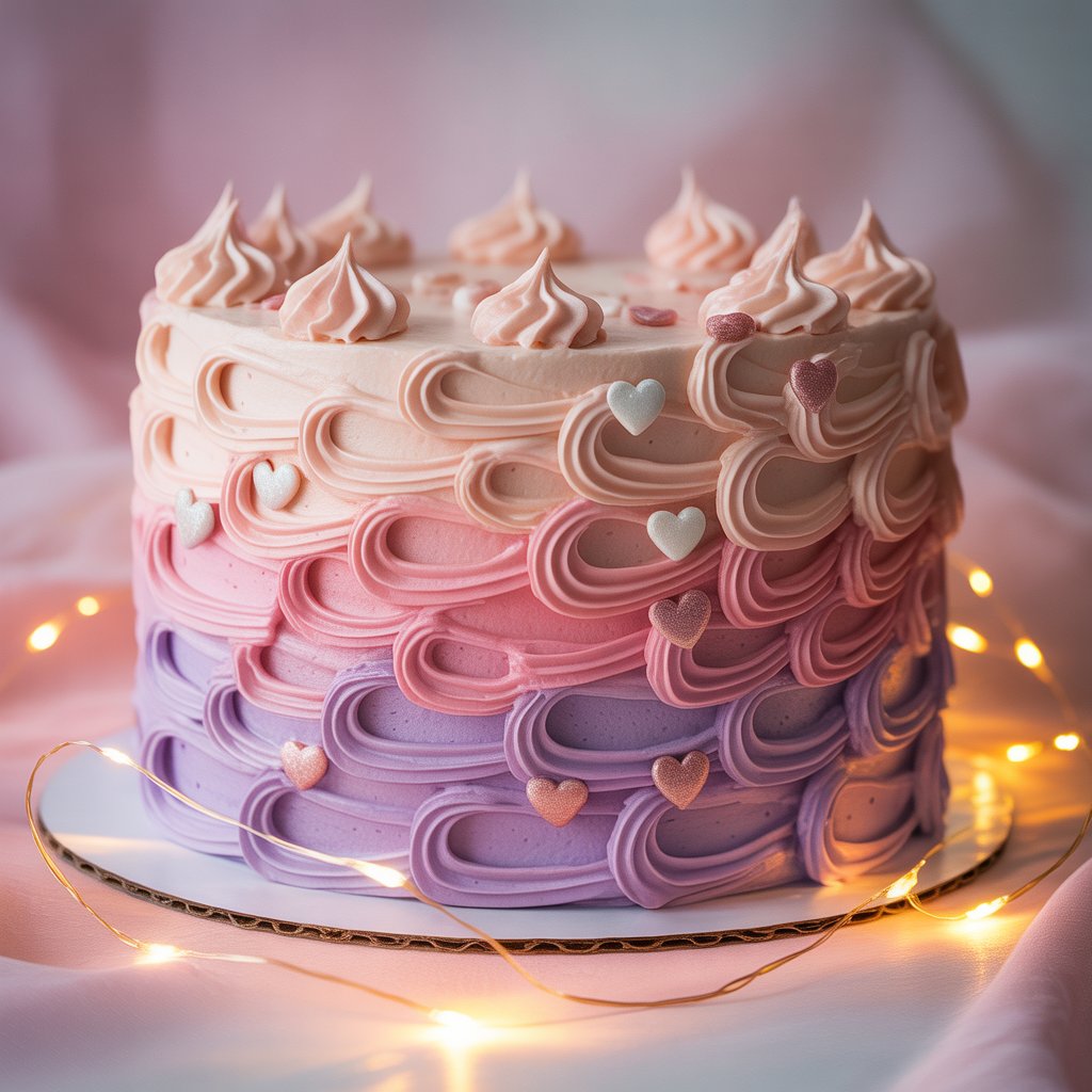 pastel ombré heart cake | pink & lilac buttercream | eatmore pastel ombré heart cake | pink & lilac buttercream | eatmore