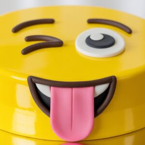 winking emoji cake | glossy yellow mirror glaze | eatmore